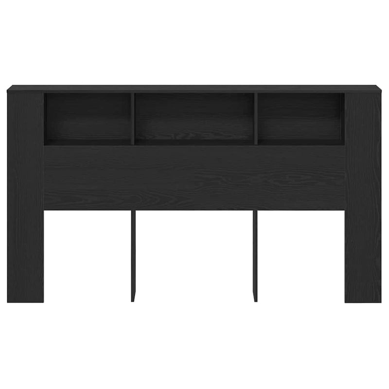 vidaXL Fejhajtó szekrény Musta tammi 180 x 18.5 x 102.5 cm Faanyag