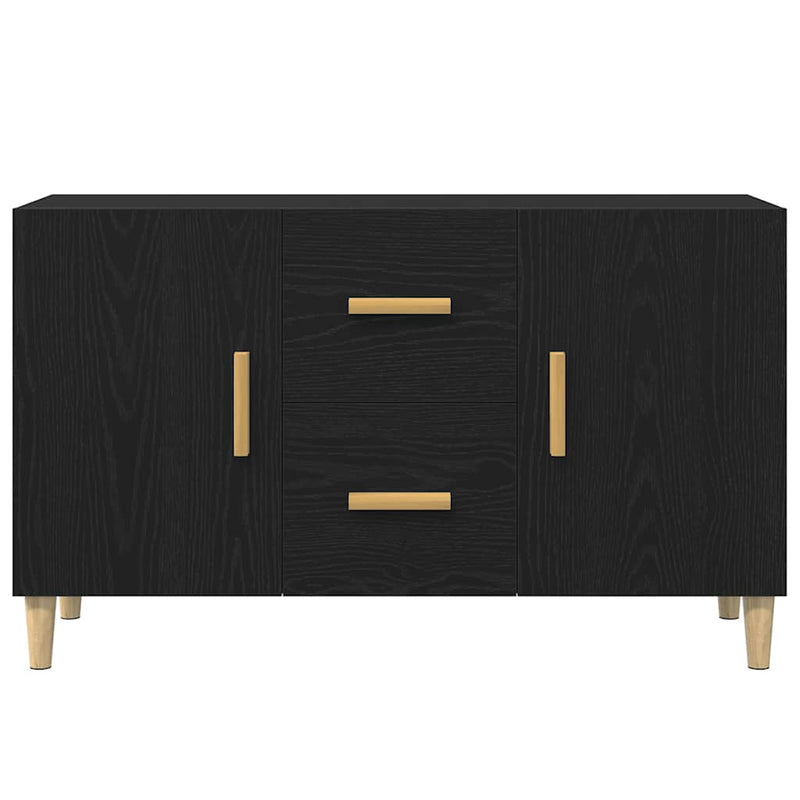 vidaXL fekete tölgy szerelt fa tálalószekrény 100 x 36 x 60 cm