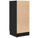 vidaXL Széf 2 pcs Fekete tölgy 30 x 30 x 70 cm Faanyag