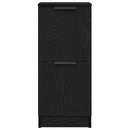 vidaXL Széf 2 pcs Fekete tölgy 30 x 30 x 70 cm Faanyag