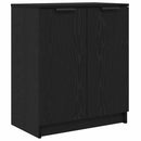 vidaXL Cipőszekrény polcokkal Fekete tölgy 59 x 35 x 70 cm Faanyag