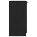 vidaXL Cipőszekrény polcokkal Fekete tölgy 59 x 35 x 70 cm Faanyag