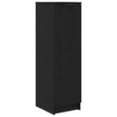 vidaXL Cipőszekrény polcokkal Fekete tölgy 29,5 x 35 x 101 cm Faanyag