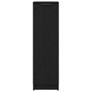 vidaXL Cipőszekrény polcokkal Fekete tölgy 29,5 x 35 x 101 cm Faanyag