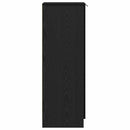 vidaXL Cipősszekrény polcokkal Musta tammi 29.5 x 35 x 101 cm Faanyag