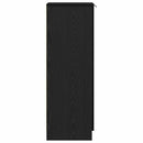 vidaXL Cipőszekrény polcokkal Fekete tölgy 29,5 x 35 x 101 cm Faanyag