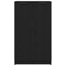 vidaXL Cipőszekrény polcokkal Musta tammi 59 x 35 x 100 cm Faanyag