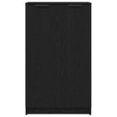vidaXL Cipőszekrény polcokkal Fekete tölgy 59 x 35 x 100 cm Faanyag
