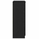 vidaXL Cipőszekrény polcokkal Musta tammi 59 x 35 x 100 cm Faanyag