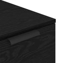 vidaXL Íróasztal szekrény Musta tammi 33 x 50 x 75 cm Faanyag