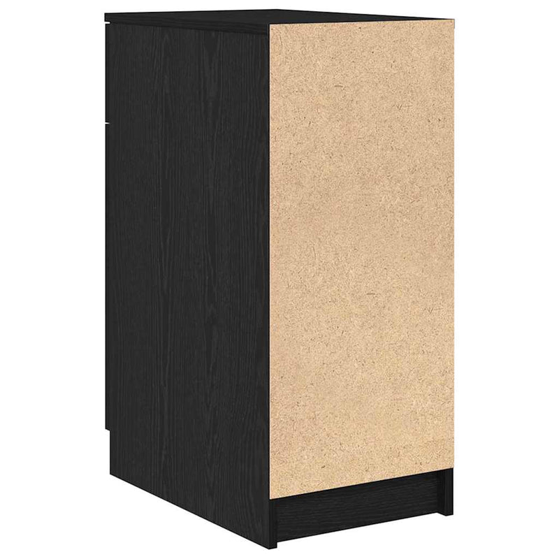 vidaXL Íróasztal szekrény Musta tammi 33 x 50 x 75 cm Faanyag