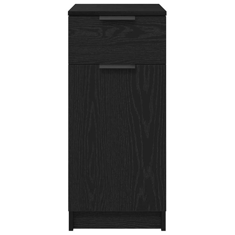vidaXL Íróasztal szekrény Musta tammi 33 x 50 x 75 cm Faanyag