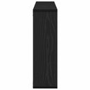 vidaXL Falpolc polcokkal Fekete tölgy 85 x 16 x 52,5 cm Faanyag