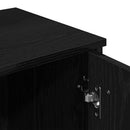 vidaXL Öltözködőasztal Fekete tölgy 86,5 x 35 x 136 cm Szerelt Fa