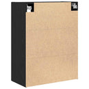 vidaXL Fali Szekrény Fekete faszínű