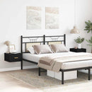 vidaXL Fali éjjeli szekrény 2 pcs Musta tammi 35 x 35 x 20 cm Faanyag