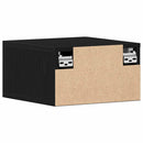 vidaXL Fali éjjeli szekrény 2 pcs Musta tammi 35 x 35 x 20 cm Faanyag