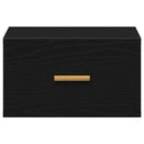 vidaXL Fali éjjeli szekrény 2 pcs Musta tammi 35 x 35 x 20 cm Faanyag