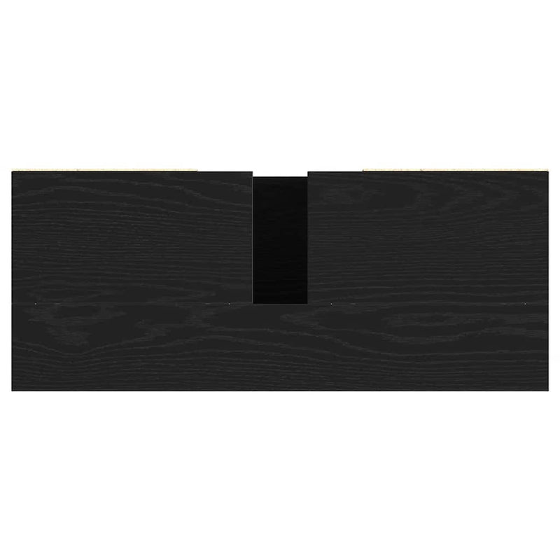 vidaXL fekete tölgyfa mosdószekrény 80 x 33 x 60 cm