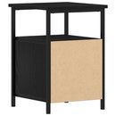 vidaXL fekete tölgyszínű szerelt fa éjjeliszekrény 34x35,5x50 cm