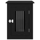 vidaXL fekete tölgyfa kutyaketrec bútor 45 x 62 x 59 cm