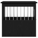 vidaXL fekete tölgyfa kutyaketrec bútor 45 x 62 x 59 cm