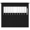 vidaXL fekete tölgyfa kutyaketrec bútor 55 x 80 x 68 cm