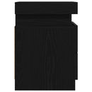 vidaXL Éjjeliszekrény 2 pcs Fekete tölgy 35 x 39 x 55 cm Faanyag