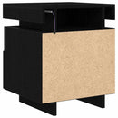 vidaXL Éjjeliszekrény 2 pcs Fekete tölgy 40 x 39 x 48,5 cm Faanyag