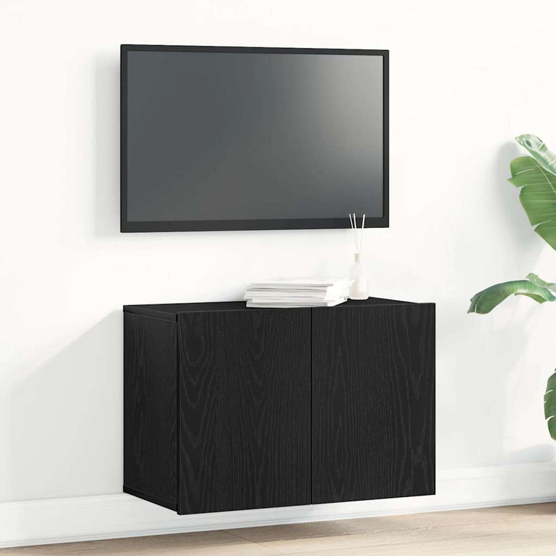 vidaXL fekete tölgyfa TV-szekrény 60 x 30 x 41 cm