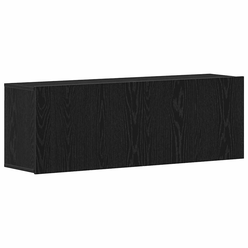 vidaXL 2 db fekete tölgyfa TV-szekrény 120 x 30 x 41 cm
