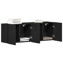 vidaXL 2 db fekete tölgyfa TV-szekrény 120 x 30 x 41 cm