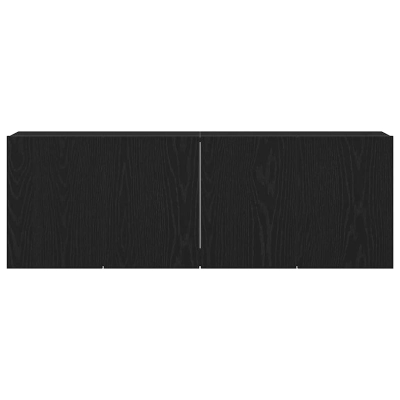 vidaXL 2 db fekete tölgyfa TV-szekrény 120 x 30 x 41 cm