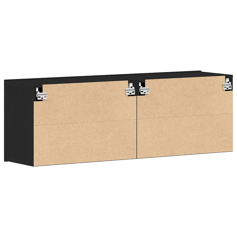 vidaXL 2 db fekete tölgyfa TV-szekrény 120 x 30 x 41 cm
