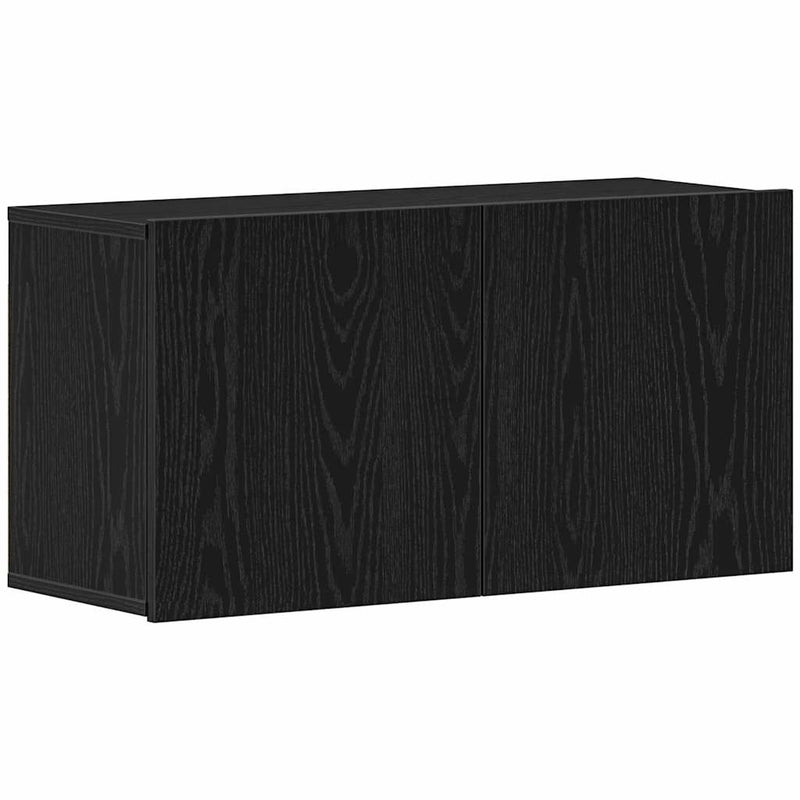 vidaXL fekete tölgyfa TV-szekrény 80 x 30 x 41 cm