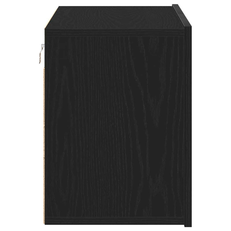vidaXL fekete tölgyfa TV-szekrény 80 x 30 x 41 cm