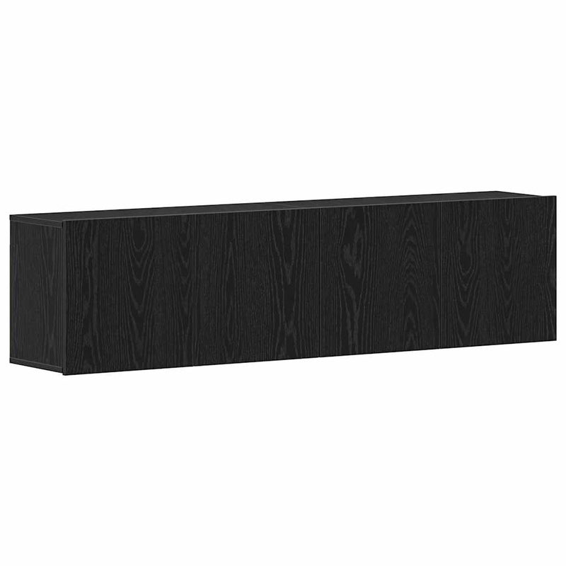 vidaXL 2 db fekete tölgyfa TV-szekrény 160 x 30 x 41 cm