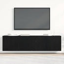 vidaXL 2 db fekete tölgyfa TV-szekrény 160 x 30 x 41 cm