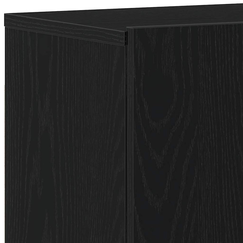 vidaXL 2 db fekete tölgyfa TV-szekrény 160 x 30 x 41 cm