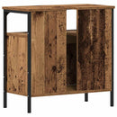vidaXL antik fa szerelt fa fürdőszobai mosdószekrény 60 x 30 x 60 cm