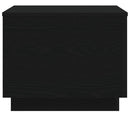 vidaXL fekete tölgyszínű dohányzóasztal LED-lámpákkal 50 x 50 x 40 cm