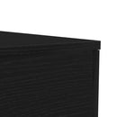 vidaXL fekete tölgy dohányzóasztal LED-lámpákkal 90x50x40 cm