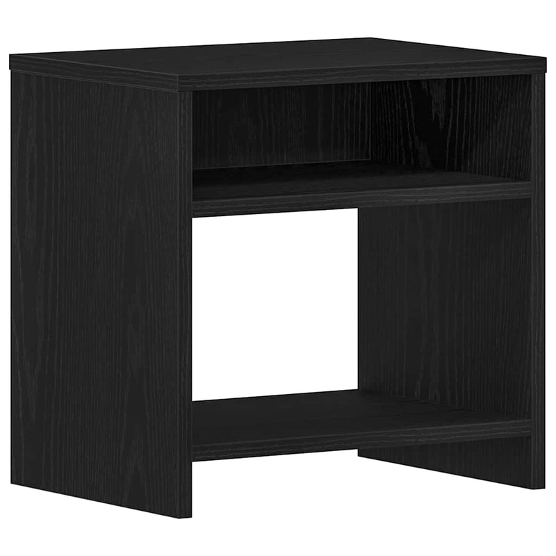 vidaXL fekete tölgy színű szerelt fa éjjeliszekrény 40 x 30 x 40 cm