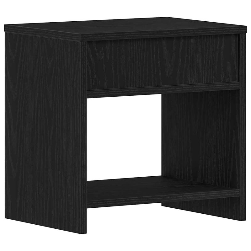 vidaXL fekete tölgy színű szerelt fa éjjeliszekrény 40 x 30 x 40 cm