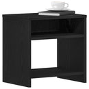 vidaXL 2 db fekete tölgyszínű szerelt fa éjjeliszekrény 40x30x40 cm