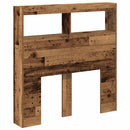 vidaXL antik fa áthidalószekrény LED-világítással 100 x 17 x 102 cm