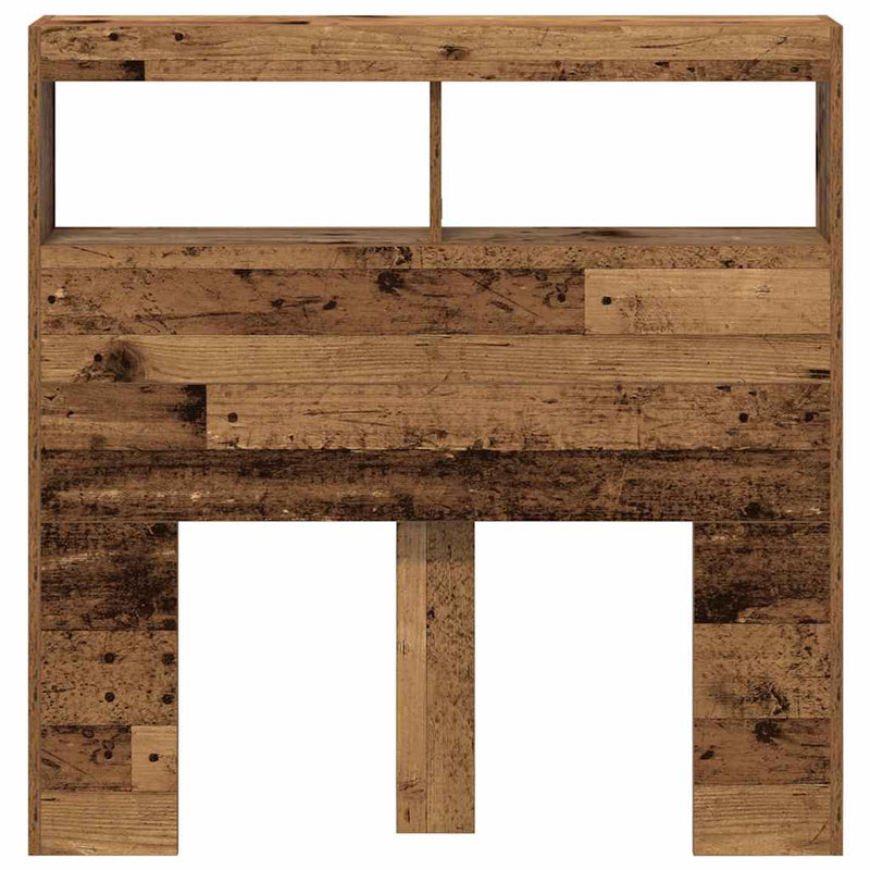 vidaXL antik fa áthidalószekrény LED-világítással 100 x 17 x 102 cm