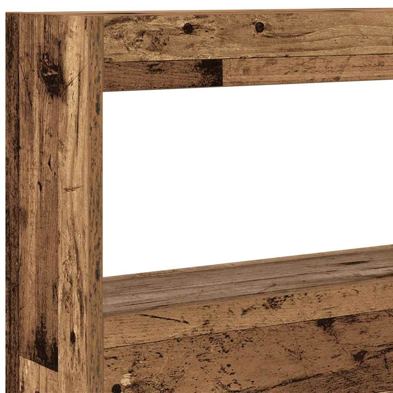 vidaXL antik fa áthidalószekrény LED-világítással 100 x 17 x 102 cm