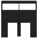 vidaXL fekete tölgy színű áthidalószekrény LED-ekkel 100 x 17 x 102 cm