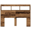 vidaXL antik fa áthidalószekrény LED-világítással 140 x 17 x 102 cm